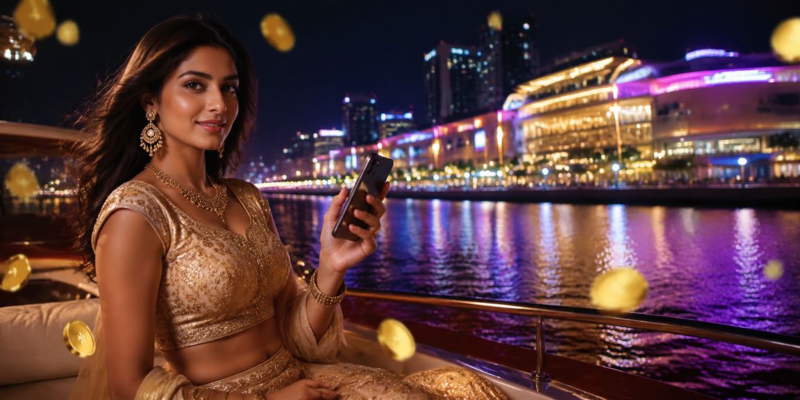 Mobile user enjoying live cricket and casino games on a smartphone in India
